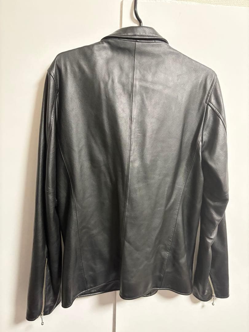 【極美品】テットオム ゴートレザー ダブルライダースジャケット ブラック L