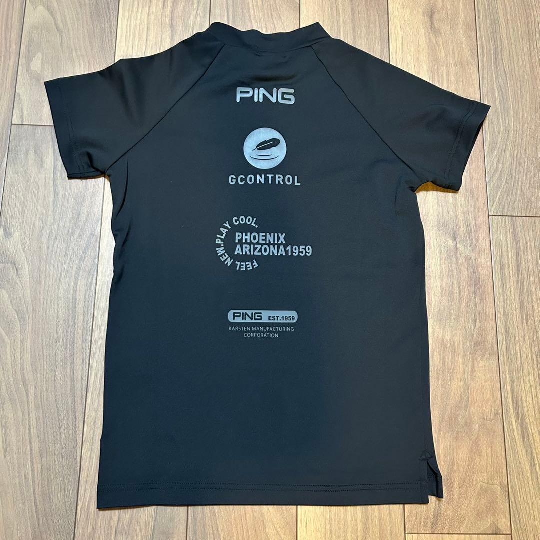 PING モックネック　半袖　スカート　セットアップ　サイズM ブラック　春夏