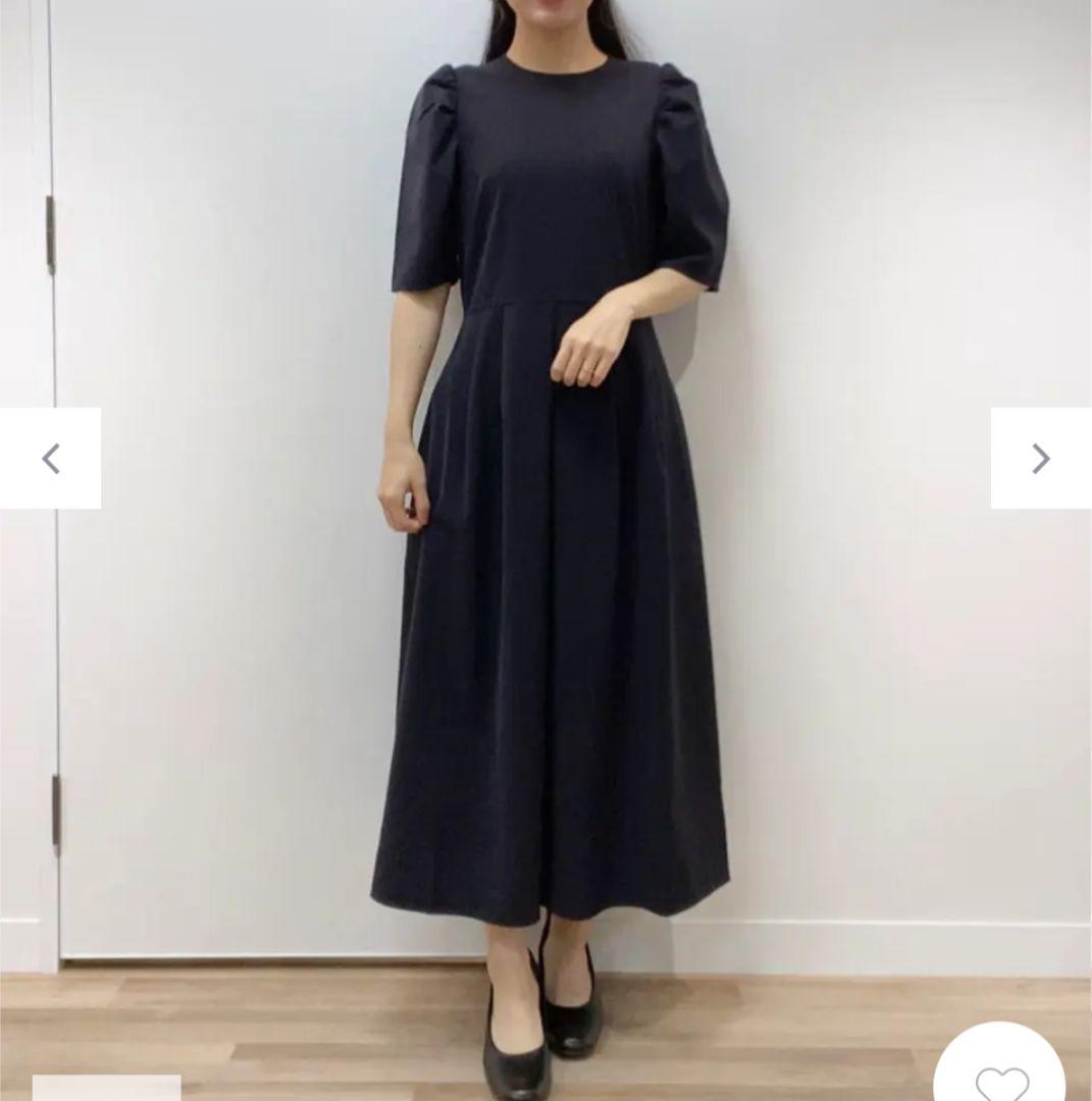 ふ*ら様 【サイズ0】#Newans 亀恭子さんコラボ　ギャザースリーブミディ丈