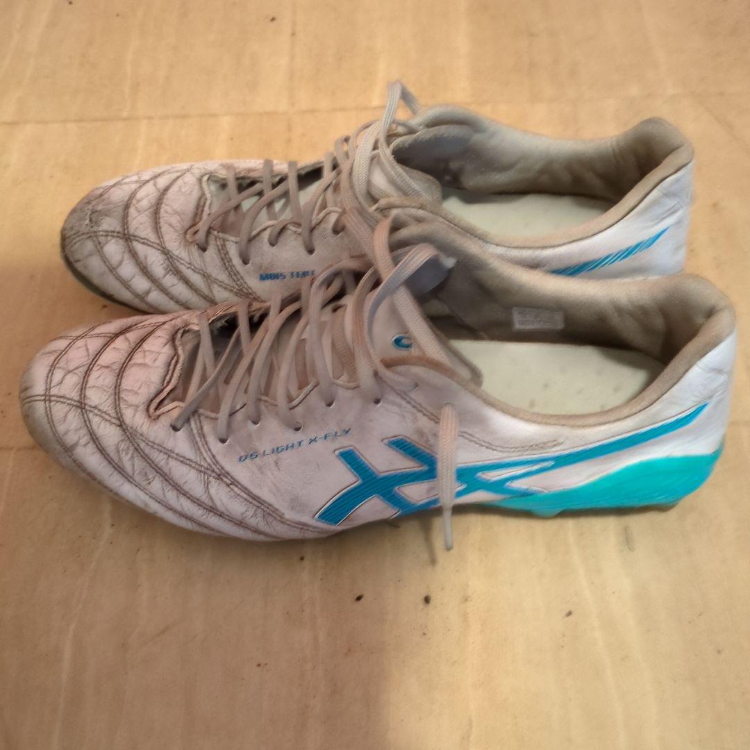 ASICS DS LIGHT サッカーシューズ ホワイト/ターコイズ