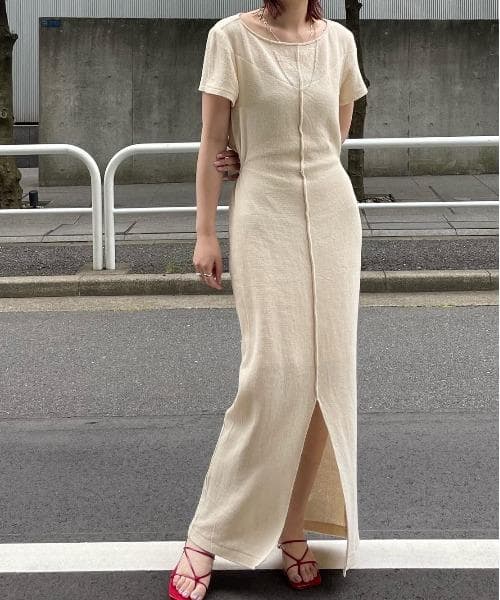 完売品 新品 AMERI MEDI 2WAY COTTON MESH DRESS