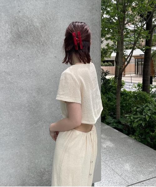 完売品 新品 AMERI MEDI 2WAY COTTON MESH DRESS