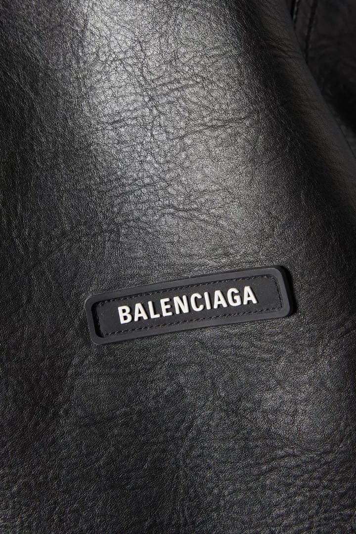 BALENCIAGA フード付きレザージャケット
