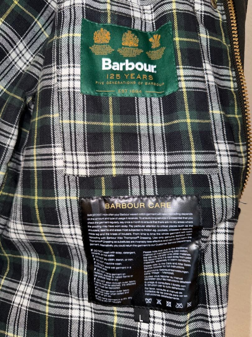 Barbour Beaufort 125周年記念モデル Lサイズ ビューフォート