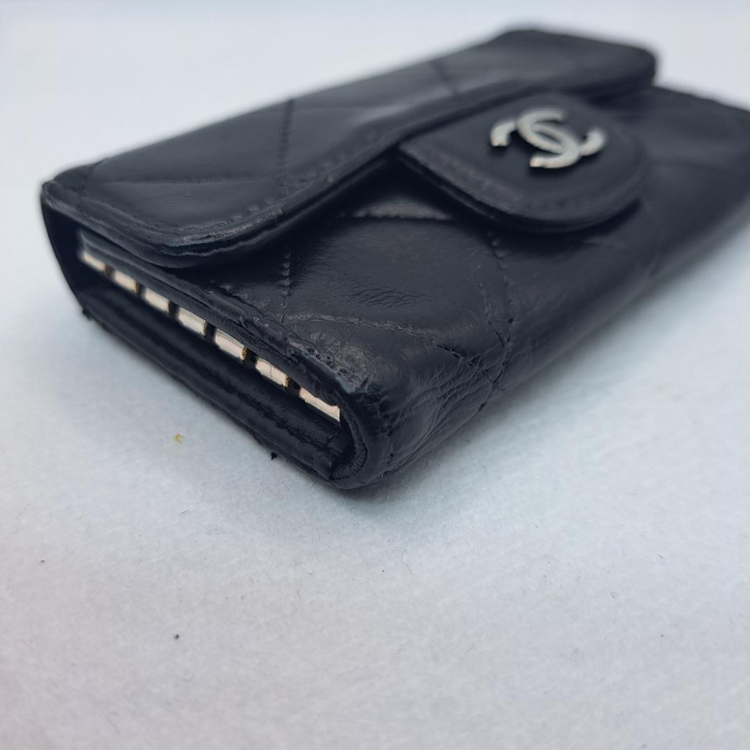 CHANEL　マトラッセ　キーケース　ブラック
