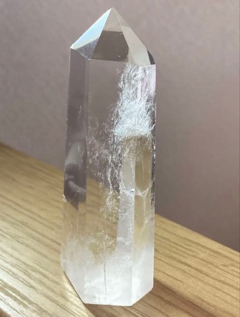 原石　鉱物　水晶　ポイント　エンジェルラダー　天然石　置物　パワーストーン