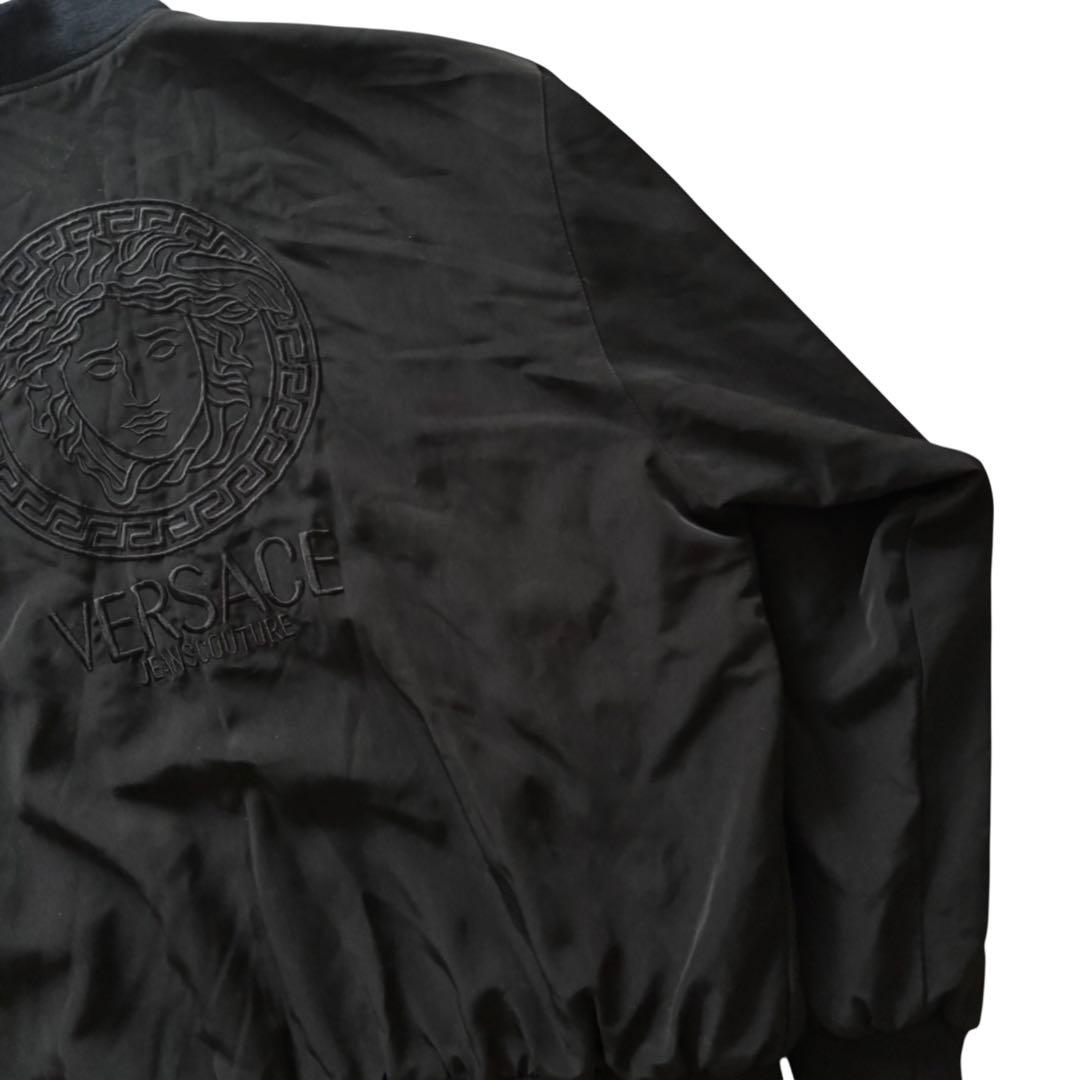 VERSACE リバーシブルサテンボンバージャケット　A005