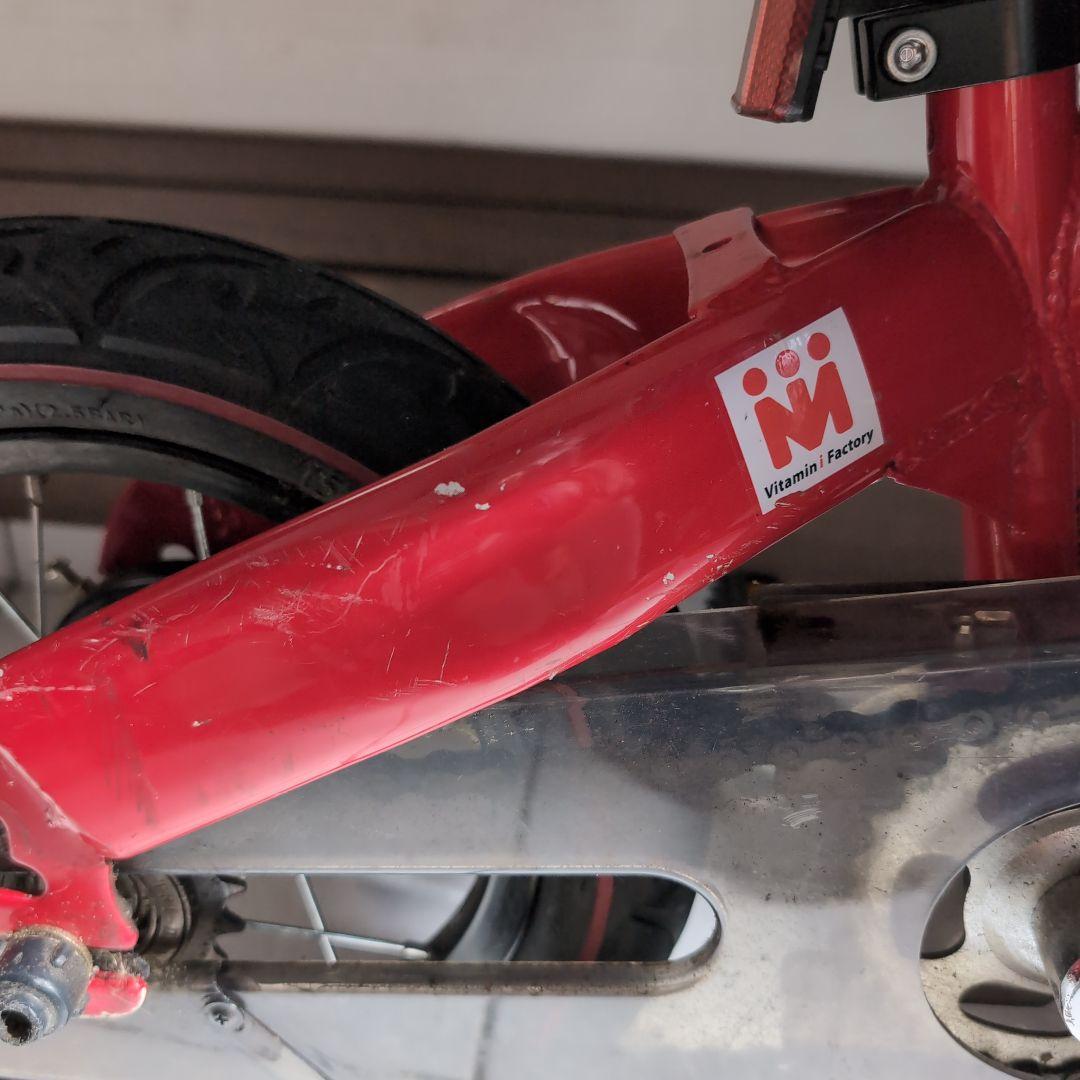 初代へんしんバイクhenshin bike キッズバイク　レッド　スタンド付き