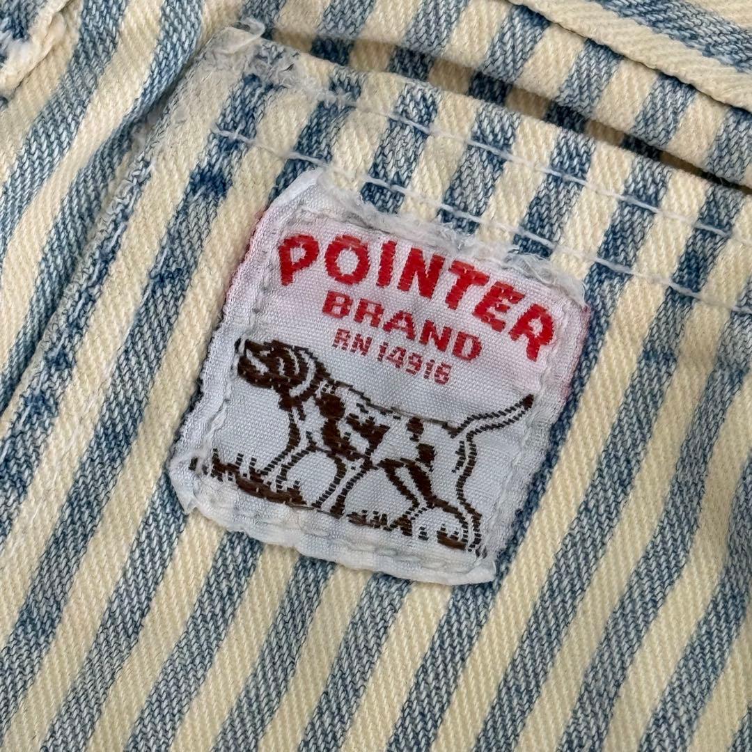 POINTER ポインター ヒッコリーストライプ ペインターパンツ アイボリー