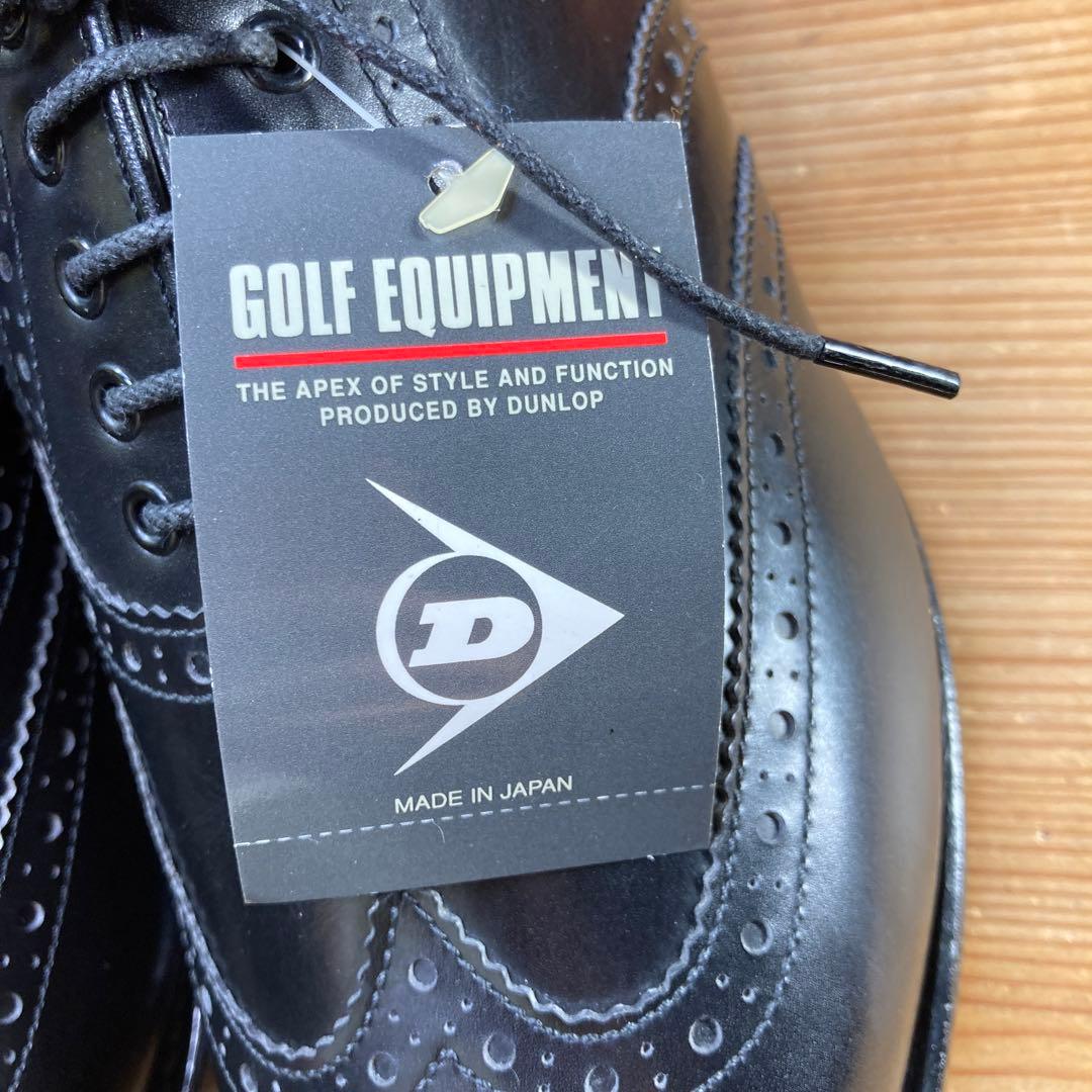 DUNLOP CLASSIC ゴルフシューズ ウイングたチップ ブラック 未使用