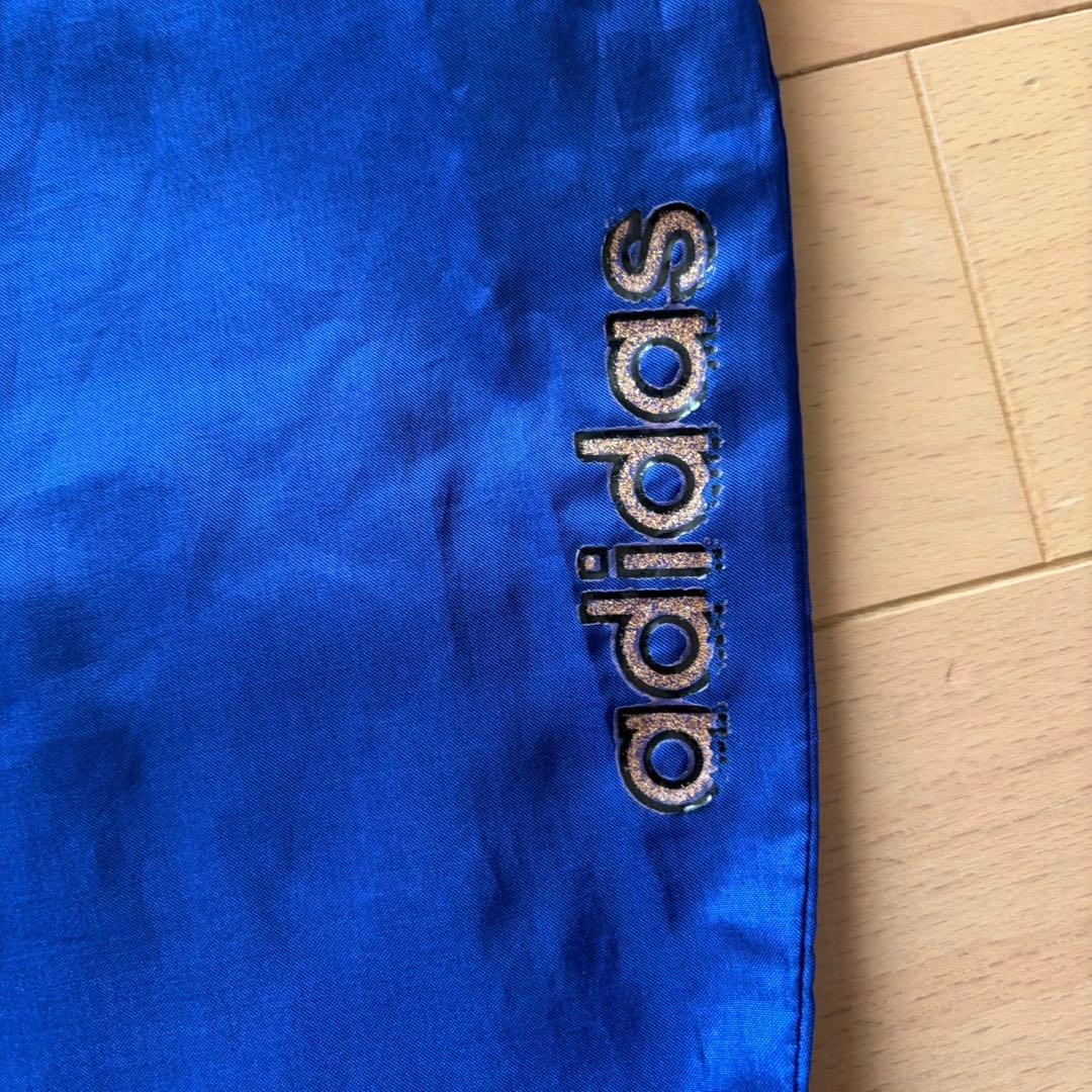 美品 90's adidas アディダス ナイロン 上下セット デサント製 Ｌ