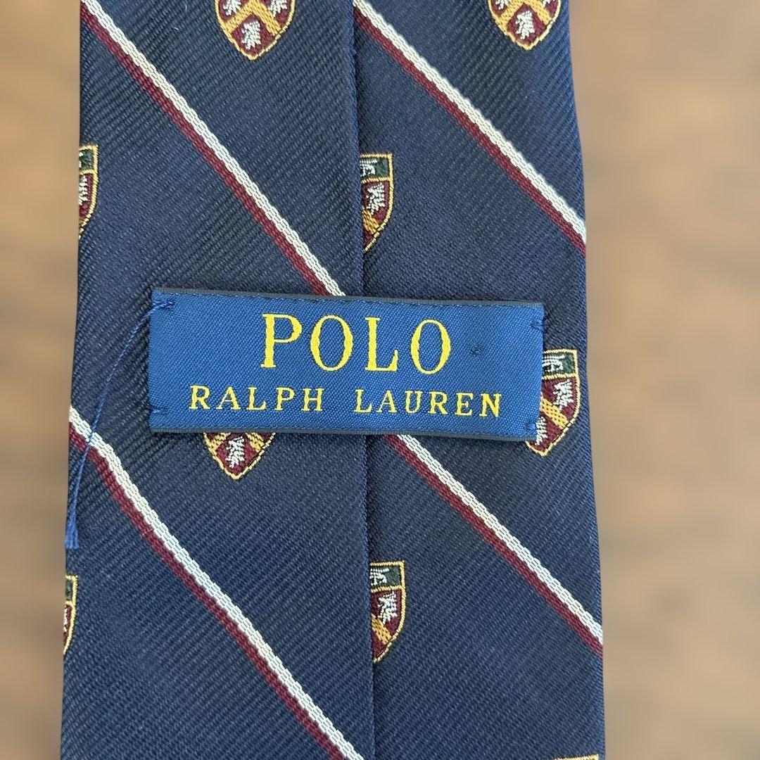ね*ク様 Polo Ralph Lauren ネイビー ストライプ ネクタイ