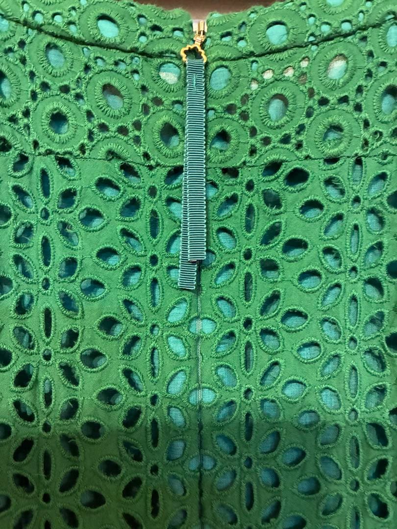 美品 TOCCA ワンピース 刺繍 グリーン