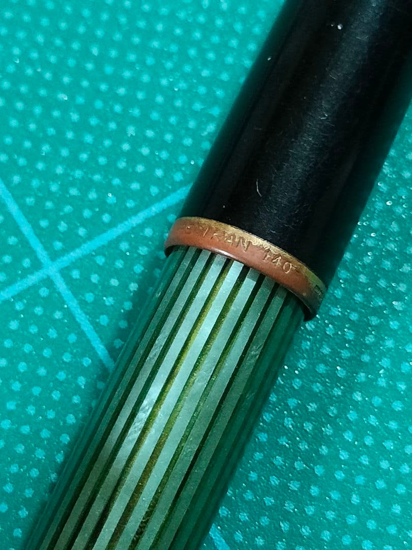Pelikan　ペリカン　140　万年筆　EF　緑縞