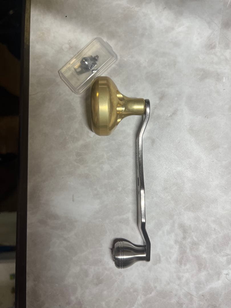 釣武者TsuriMushaハンドルリールハンドルチタン　リール部品