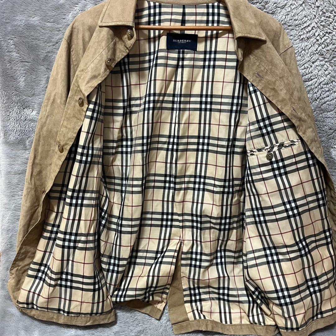 古着　Burberry バーバリーロンドン　レザー　スウェードジャケット