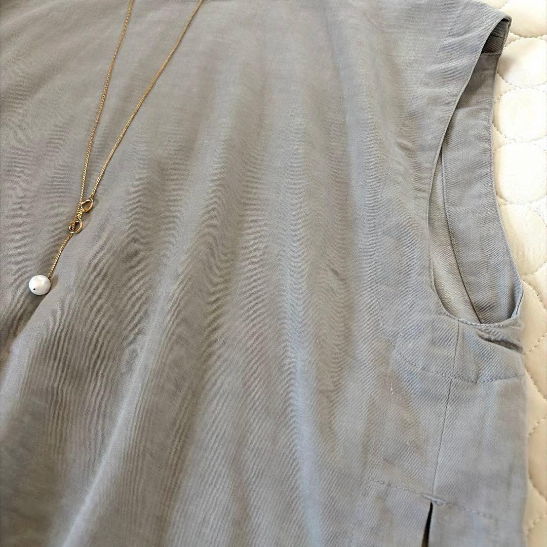 【24SS美品】BEARDSLEY ショートベスト　サイズ1 ジレ グレー