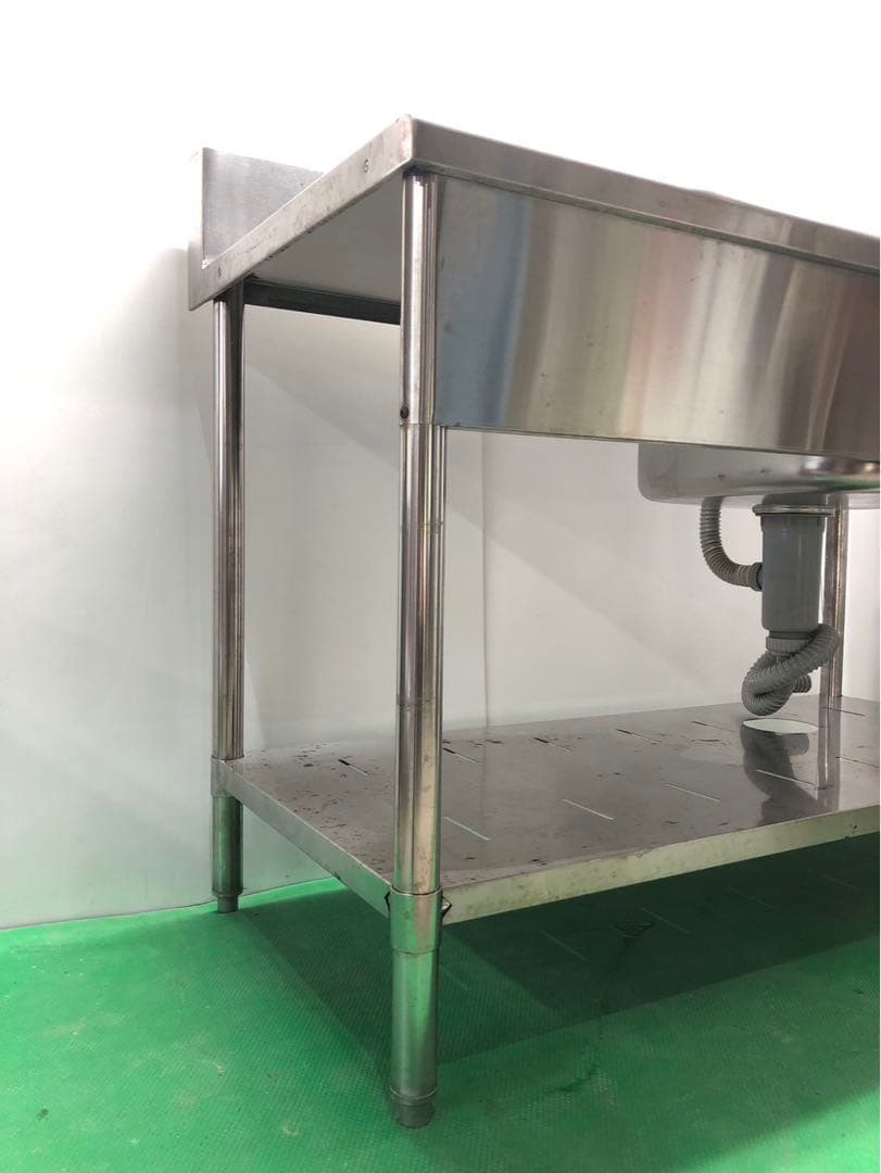 工場整備品☆水切りシンク　幅1200 ステンレス　業務用