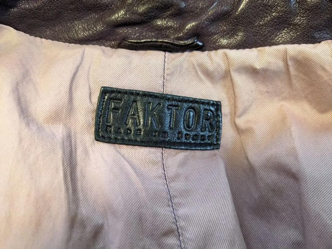 FAKTOR/ファクター レザージャケット イタリア製