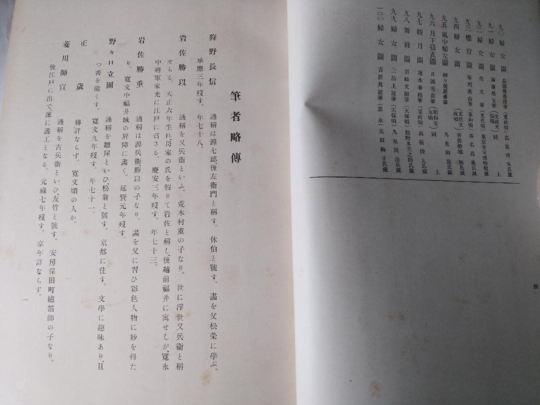 『 浮世繪畫集 』 浮世絵画集 全100図 田中増蔵 編 聚精堂 明治44 珍本