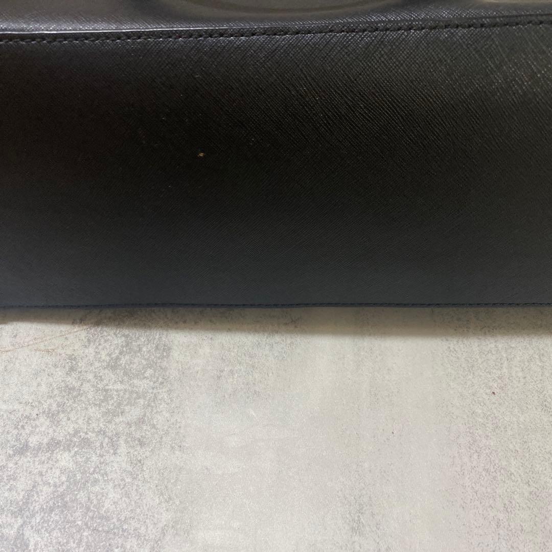 ⭐️kate spade ブラック トートバッグ　黒　A4収納可サフィアーノレザー