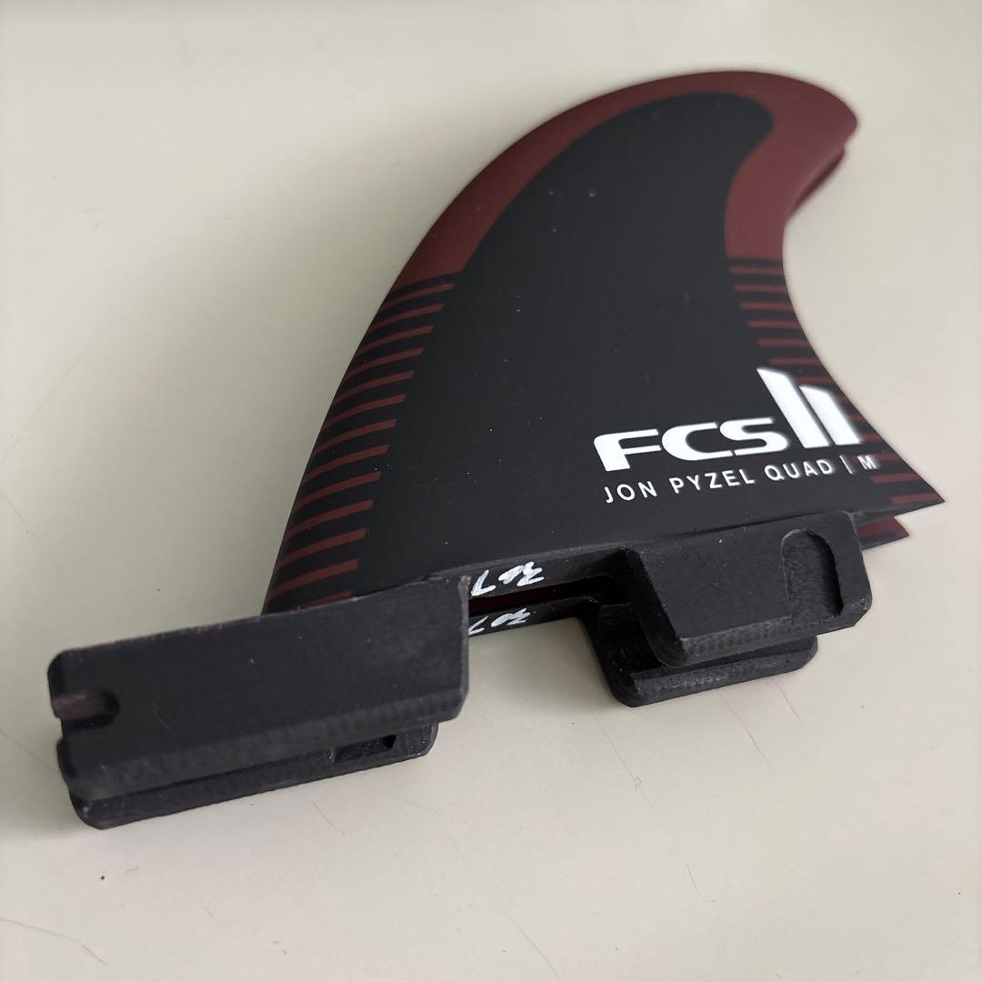 サーフィン・ボディボード FCS II Jon Pyzel Quad Rear Fin Medium