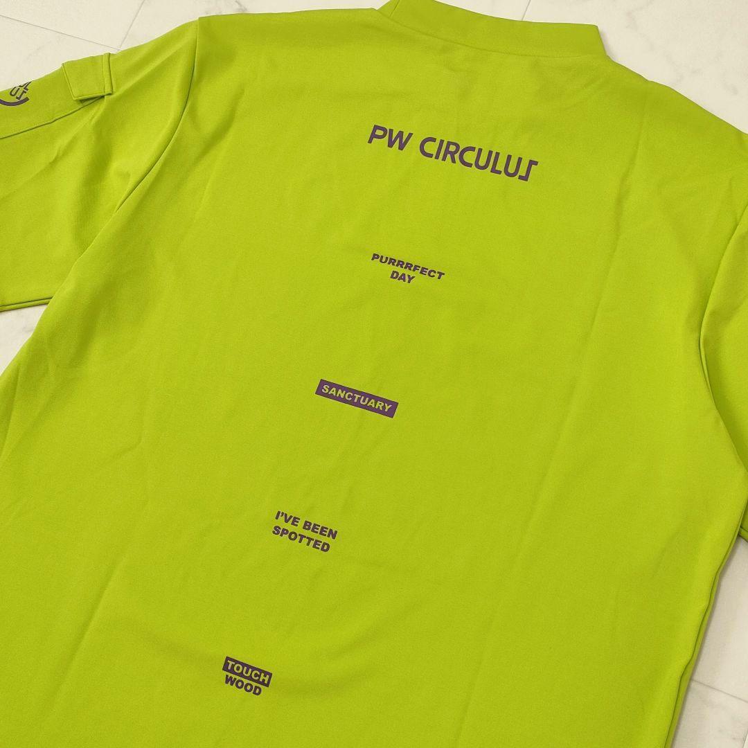 【新品タグ付】PW CIRCULUS　ゴルフ　モックネック　半袖　ストレッチ　M