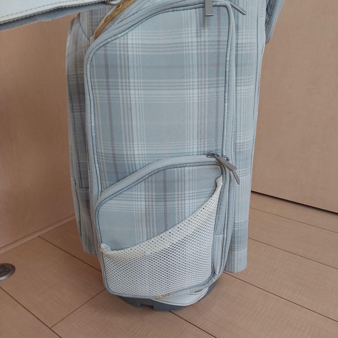 NIKE ナイキ キャディバック チェック柄 ★ポーチ&小物入れ付き