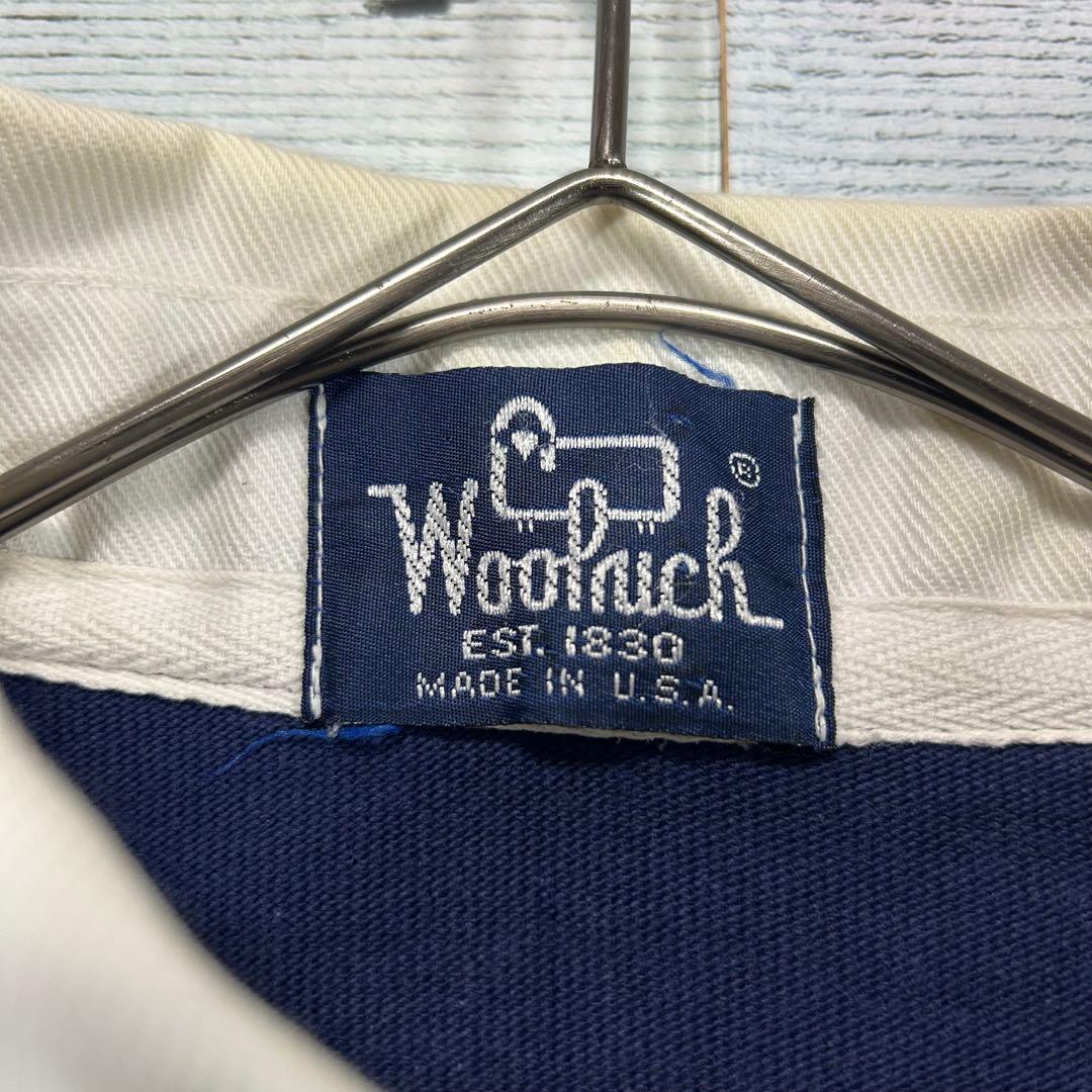 USA製 Woolrich ボーダー ラガーシャツ M ヴィンテージ 80s