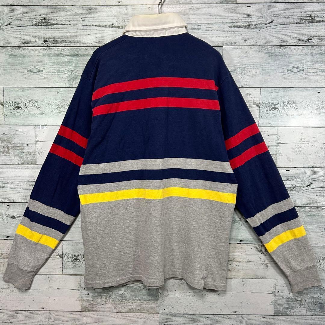 USA製 Woolrich ボーダー ラガーシャツ M ヴィンテージ 80s
