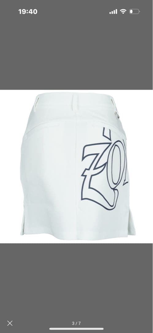 【新品・半額以下】ZOYゴルフスカート　定価24,200円