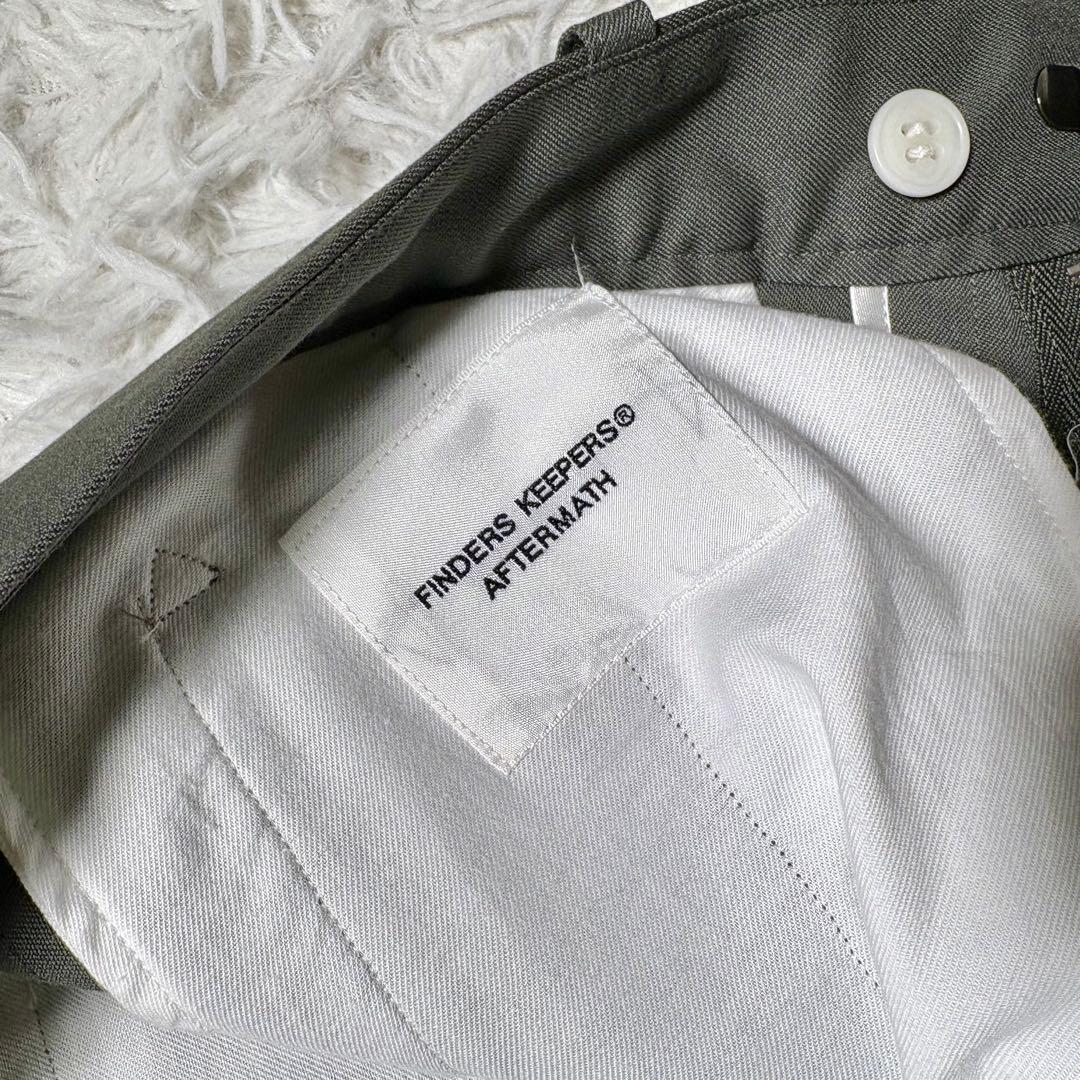 【新品タグ付き】finders keepers スラックスパンツ　グリーン　M