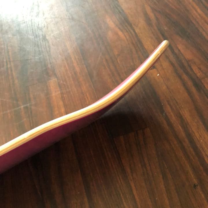 新品クルキッドKrookedスケートボードデッキ8.5インチsk8ピンク