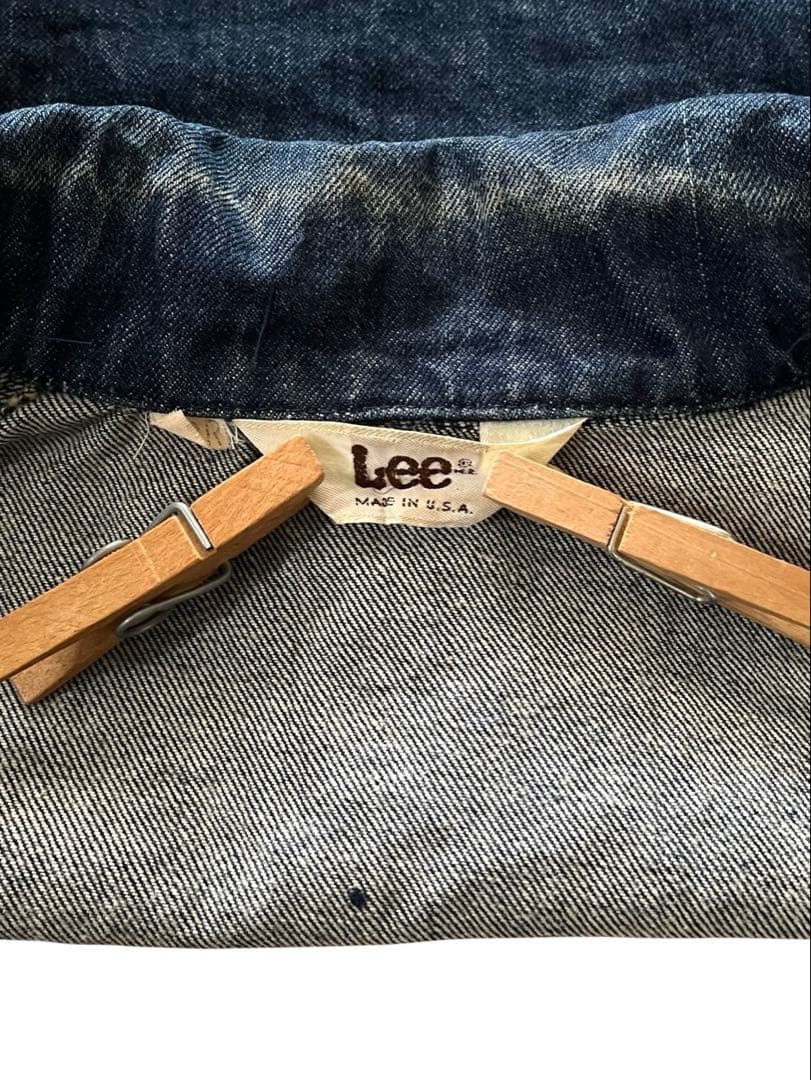 ▪️vintage 70's us製Leeリーデニムトラッカーワークジャケット42