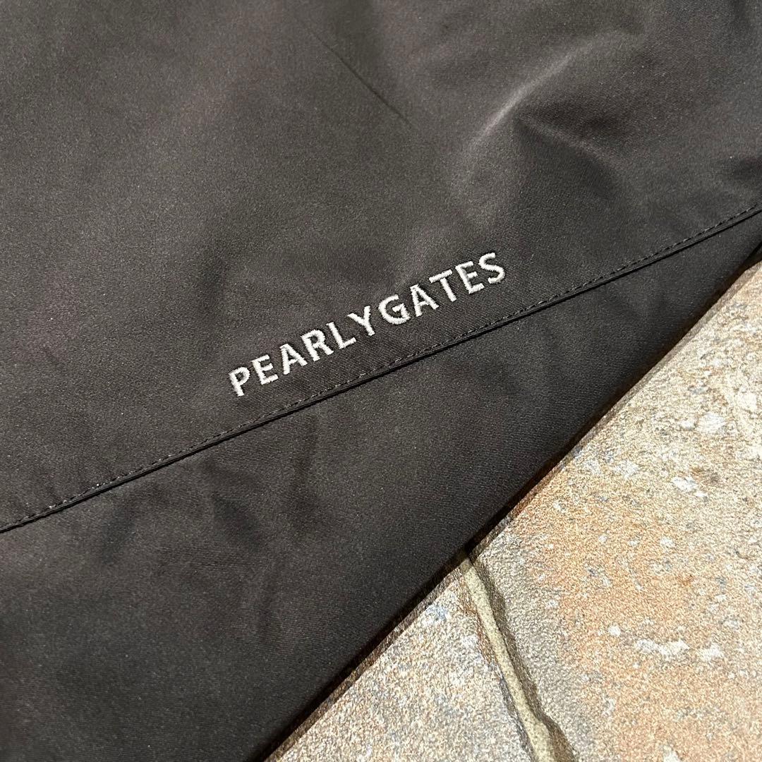 PEARLY GATES パンツ光沢 裾ドローコード