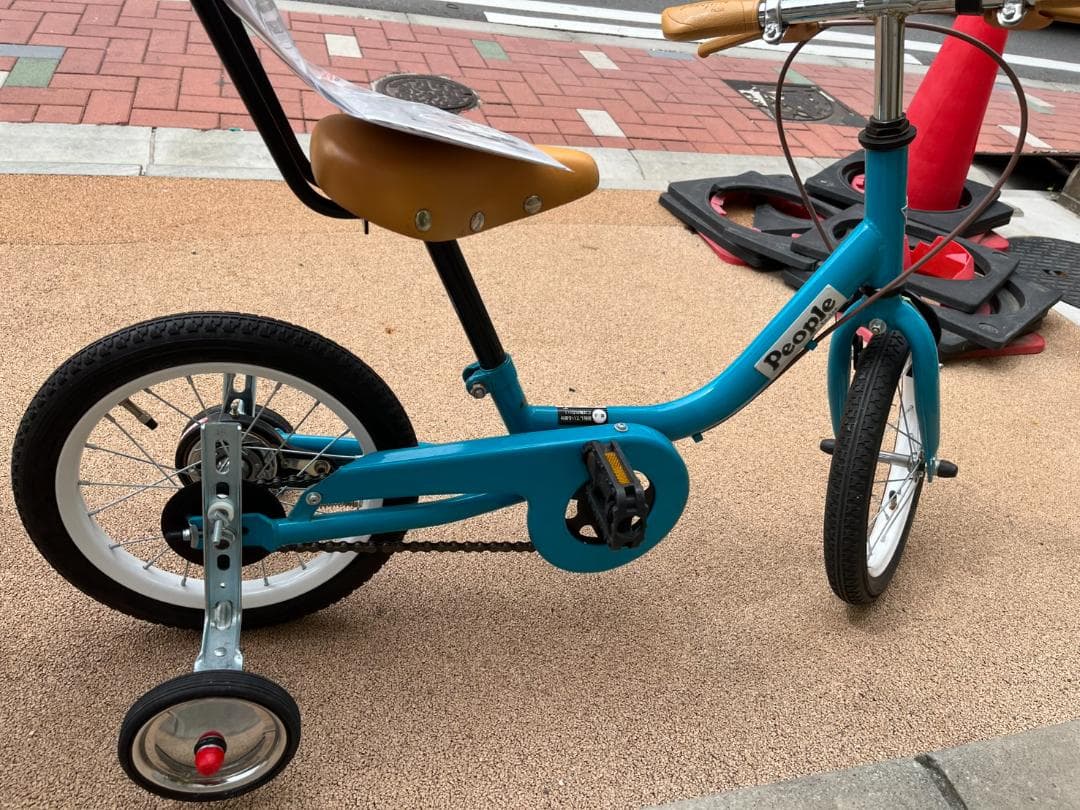 ★美品★Peopie　ケッターサイクル　キッズ自転車　ブルー　２歳～　14インチ