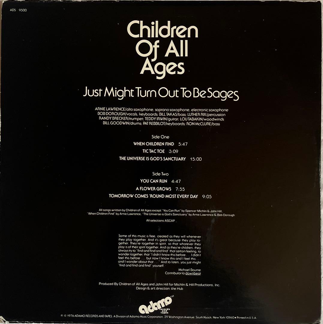 【レア】　CHILDREN OF ALL AGES adamo JAZZ