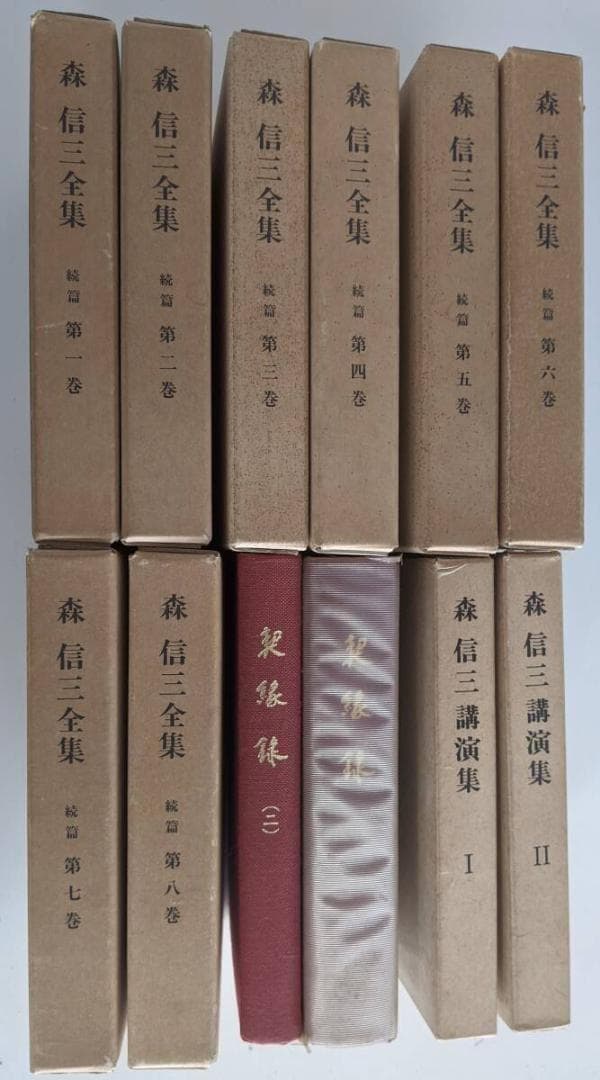 森信三 12冊セット　① 契縁録 １，２ ② 森信三講演集 ③ 森信三全集