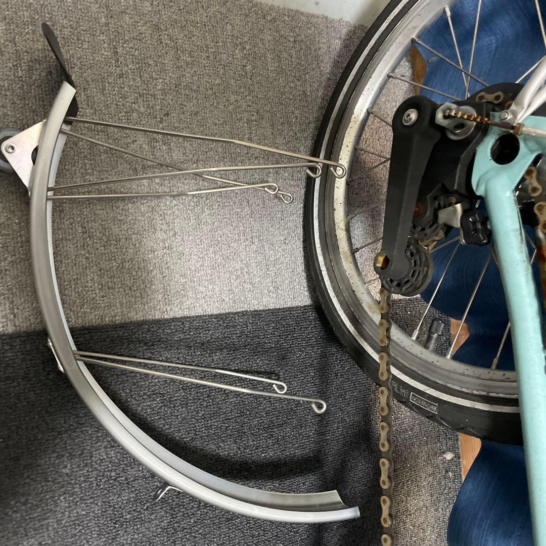 BROMPTON 折りたたみ自転車 水色