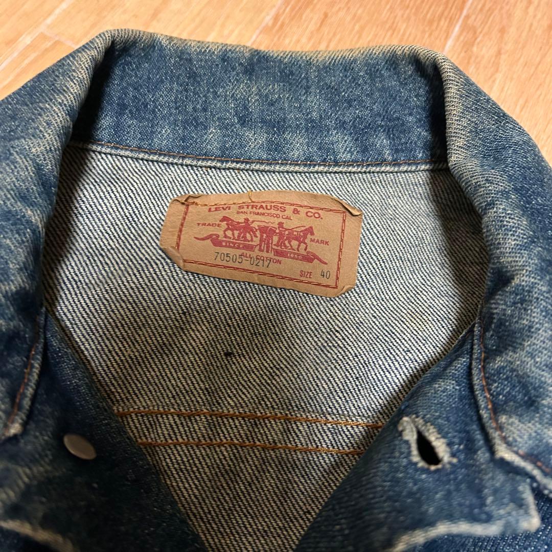 中古品 90s 極東 Levi's 70505-0217 4th Gジャン 40