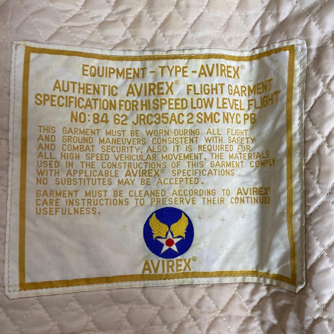 AVIREX USA 80s 最初期 アーチロゴ　レザージャケット ブラウン