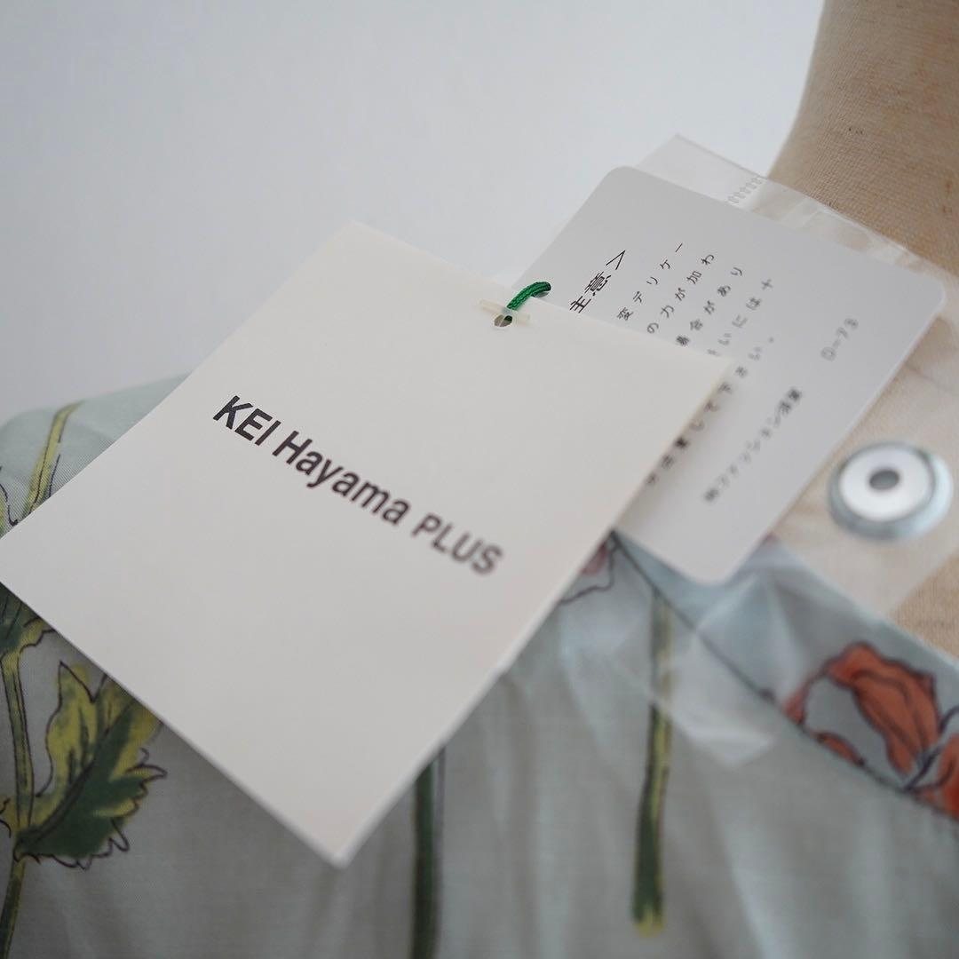 kei hayana plus 未使用品 花柄ロングワンピース 水色 フリー