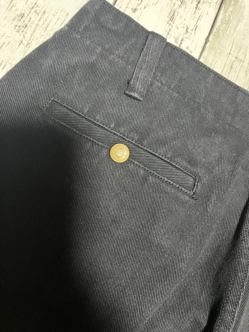 超人気 ブラック エクストラワイド W34 厚手コットンツイル ベンデイビス