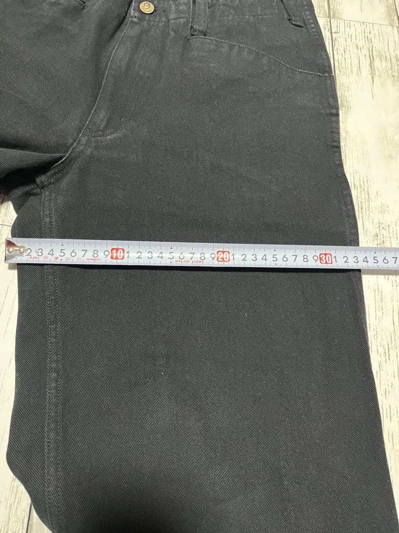 超人気 ブラック エクストラワイド W34 厚手コットンツイル ベンデイビス