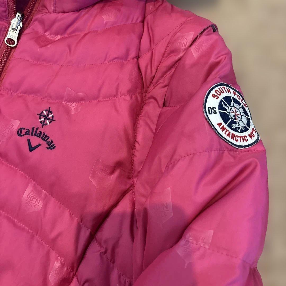 Callaway ダウンジャケット2wayピンクMと中綿スカート白Sセット