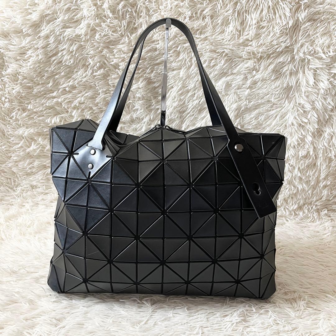 美品✨BAOBAOバオバオイッセイミヤケ　ロックマット　トートバッグ　ブラック