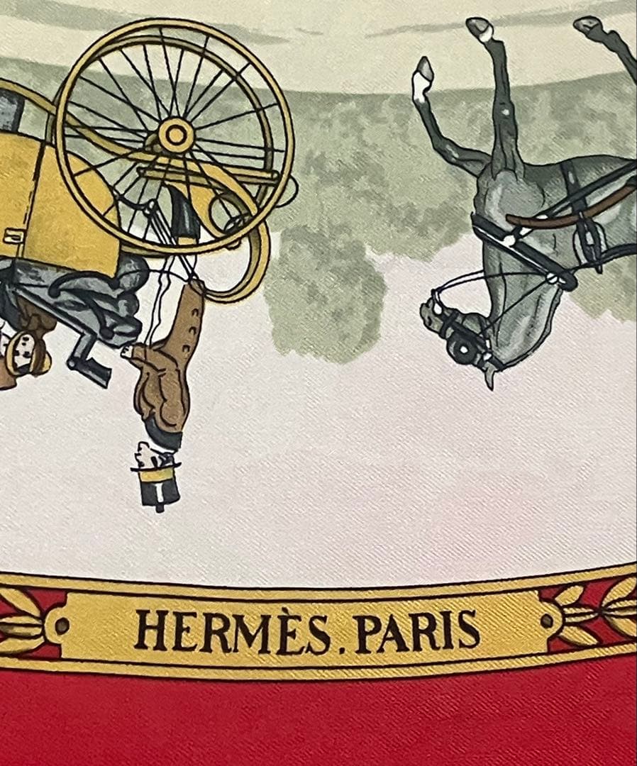 M*送様 HERMES カレ90 LA PROMENADE DE LONGCHA