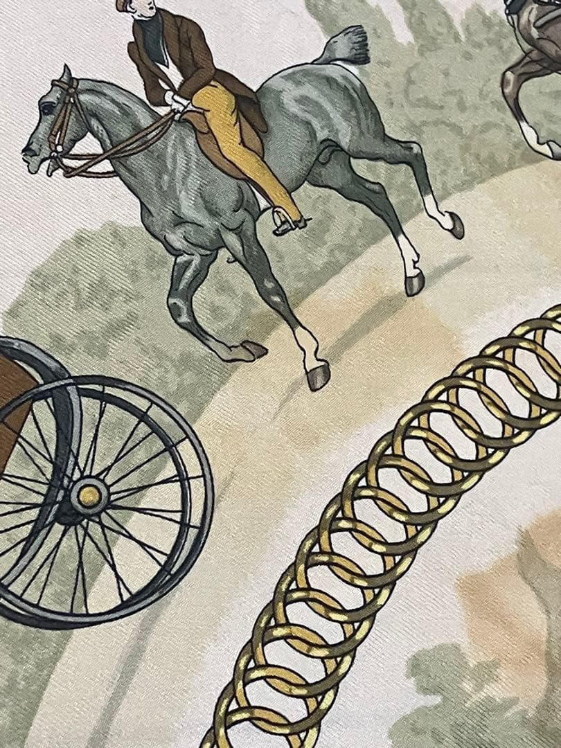 M*送様 HERMES カレ90 LA PROMENADE DE LONGCHA