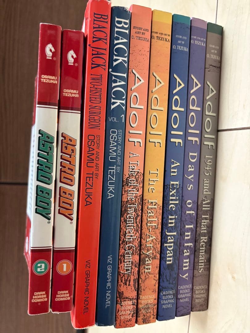 英語版、手塚治虫 漫画セット アドルフ、ブラック・ジャック、鉄腕アトム