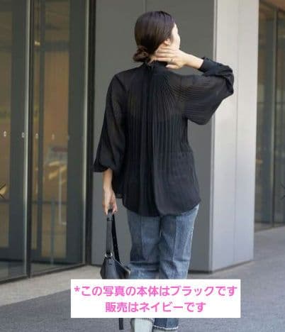 【未使用タグ付】L’UNE/IENA CHIFFON BL / シフォンブラウス